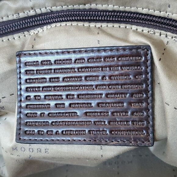 Moore and Giles | Leather Benedict Weekend Bag - Picture 11 of 13